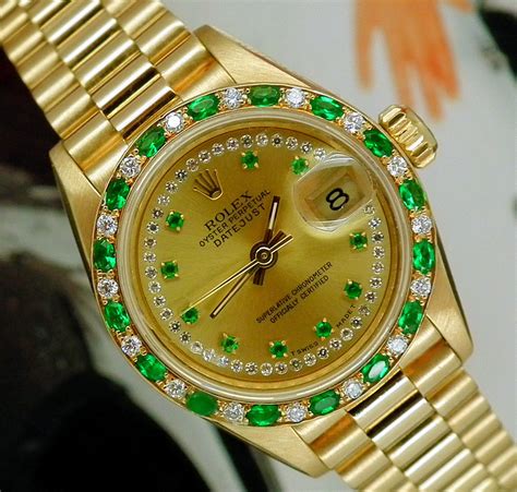 rolex lady datejust emerald|lady datejust watches.